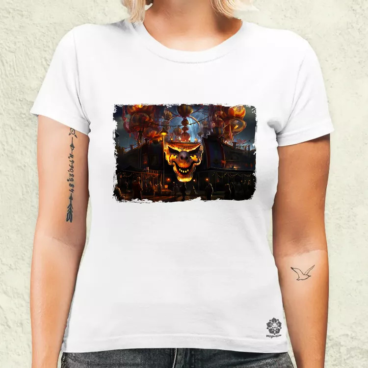 Pareidolia Pennywise vidámpark fantázia v4 női póló