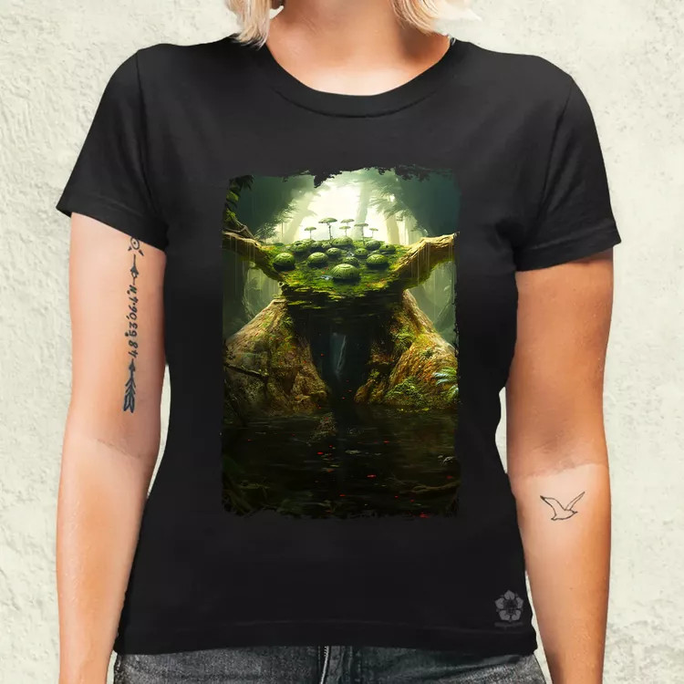 Pareidolia Yoda Dagobah fantázia v1 női póló