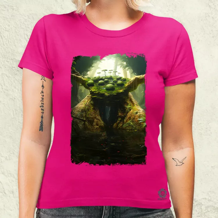 Pareidolia Yoda Dagobah fantázia v1 női póló
