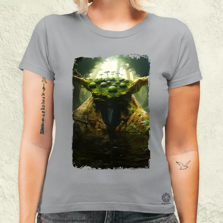 Pareidolia Yoda Dagobah fantázia v1 női póló