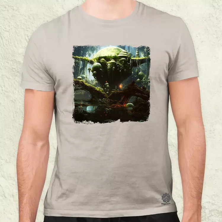 Pareidolia Yoda Dagobah fantázia v2 férfi póló