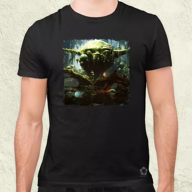 Pareidolia Yoda Dagobah fantázia v2 férfi póló