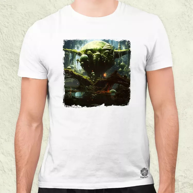 Pareidolia Yoda Dagobah fantázia v2 férfi póló