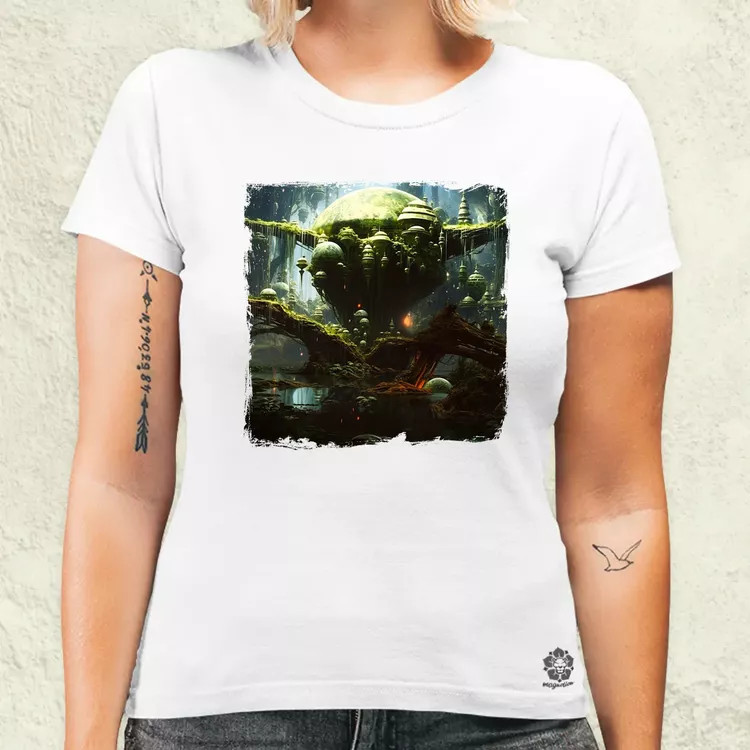 Pareidolia Yoda Dagobah fantázia v2 női póló