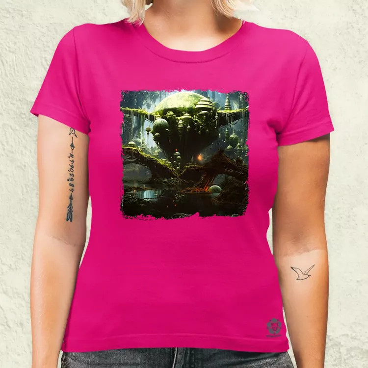 Pareidolia Yoda Dagobah fantázia v2 női póló