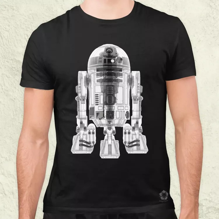R2-D2 röntgen v3 férfi póló