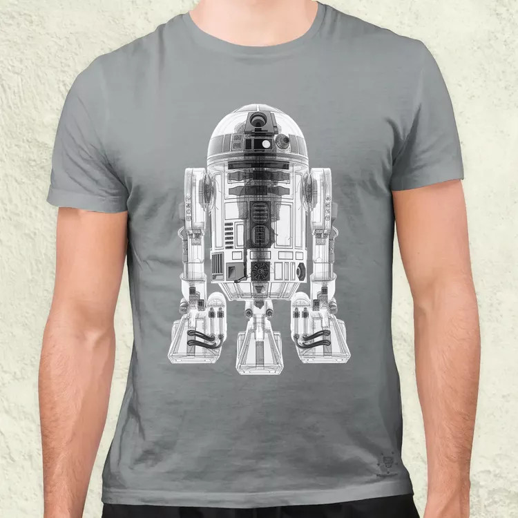 R2-D2 röntgen v3 férfi póló