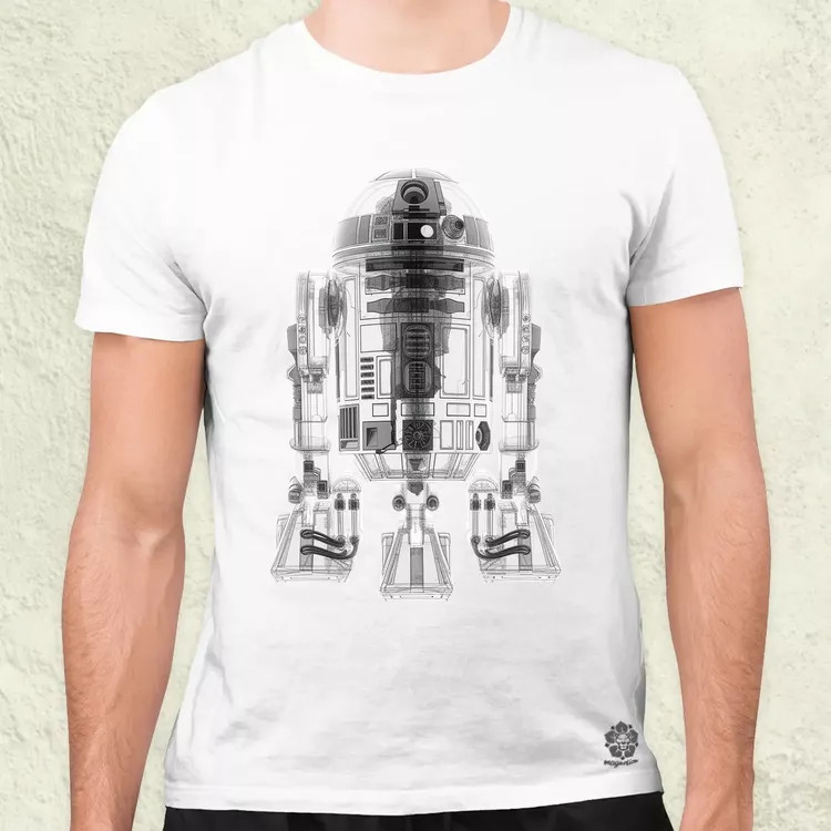 R2-D2 röntgen v3 férfi póló