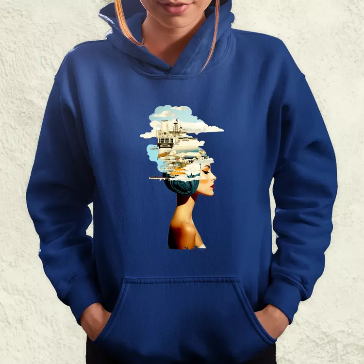Szürreál pop art fantázia v2 női pulóver