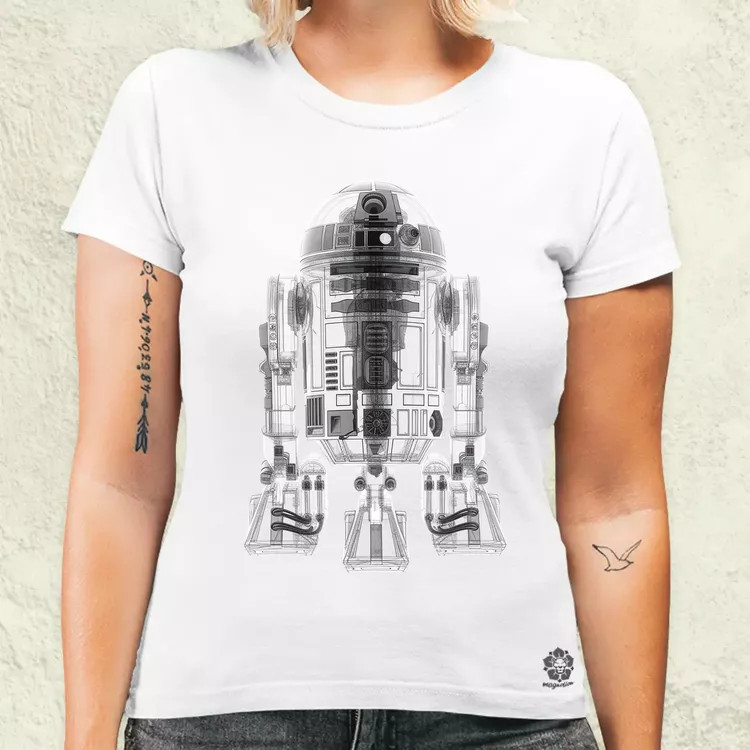 R2-D2 röntgen v3 női póló