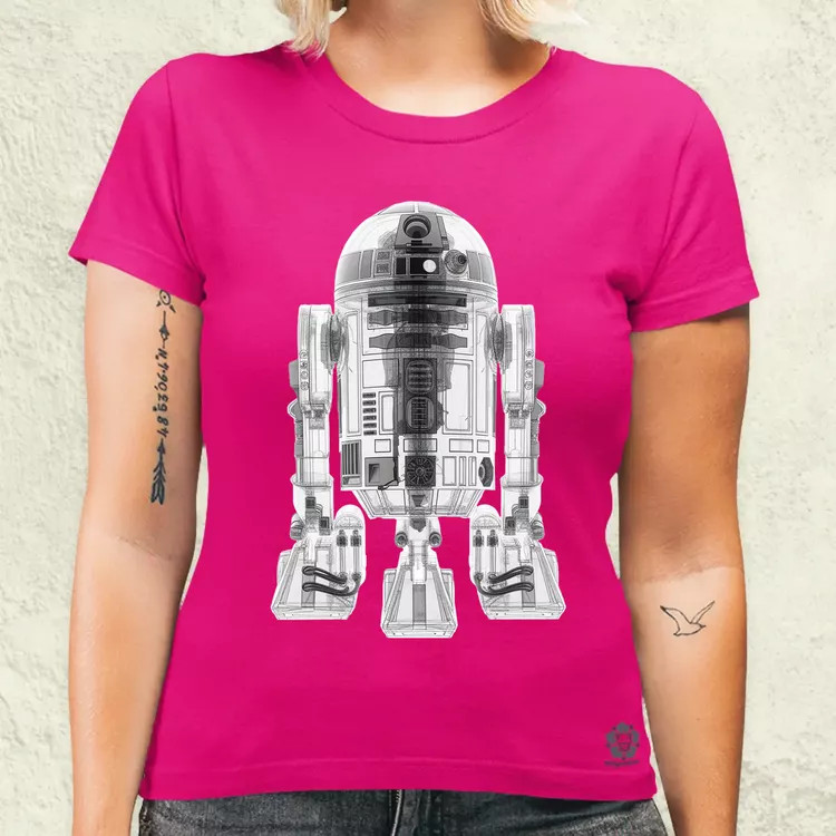 R2-D2 röntgen v3 női póló