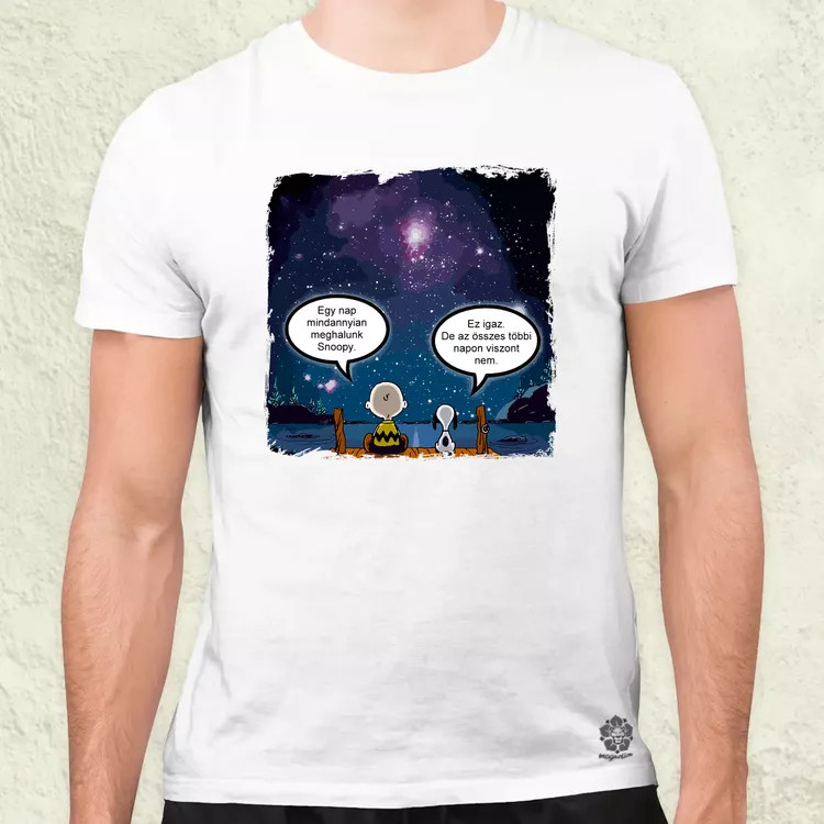 Snoopy élet férfi póló