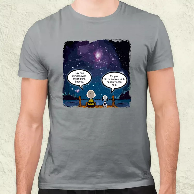 Snoopy élet férfi póló
