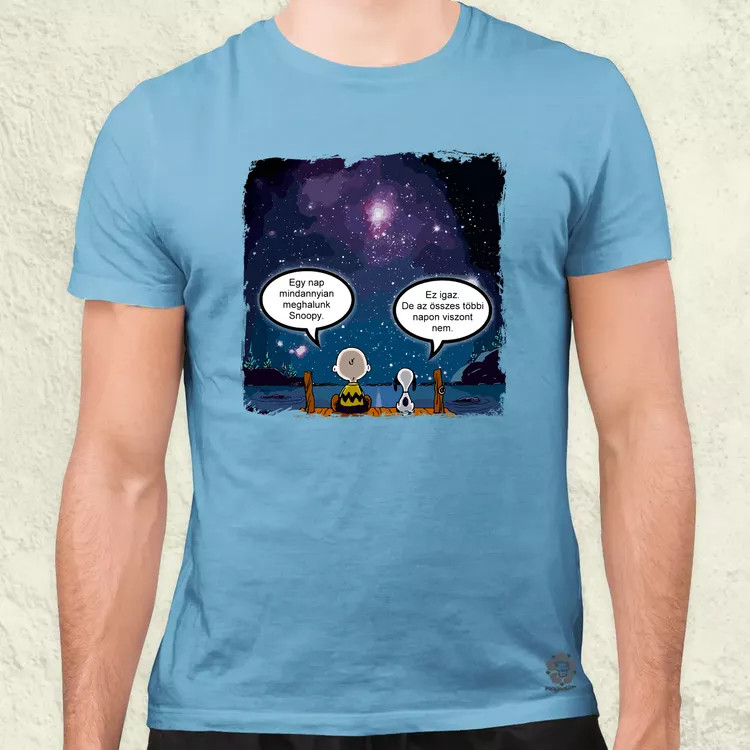 Snoopy élet férfi póló