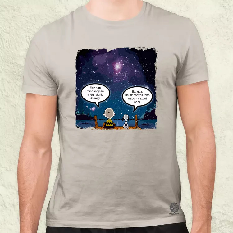 Snoopy élet férfi póló