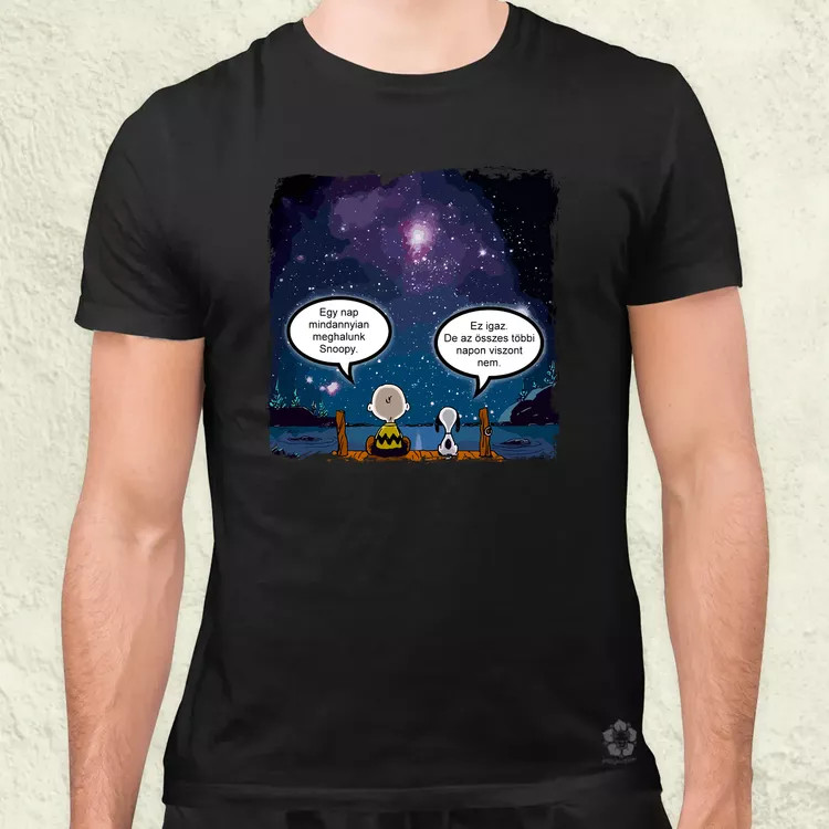 Snoopy élet férfi póló