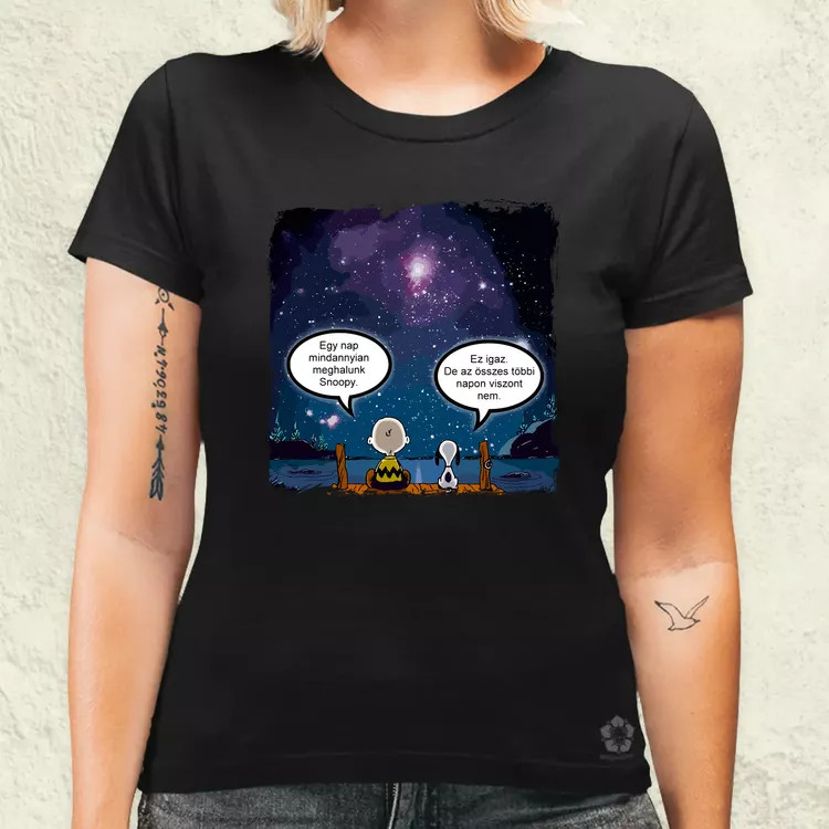 Snoopy élet női póló