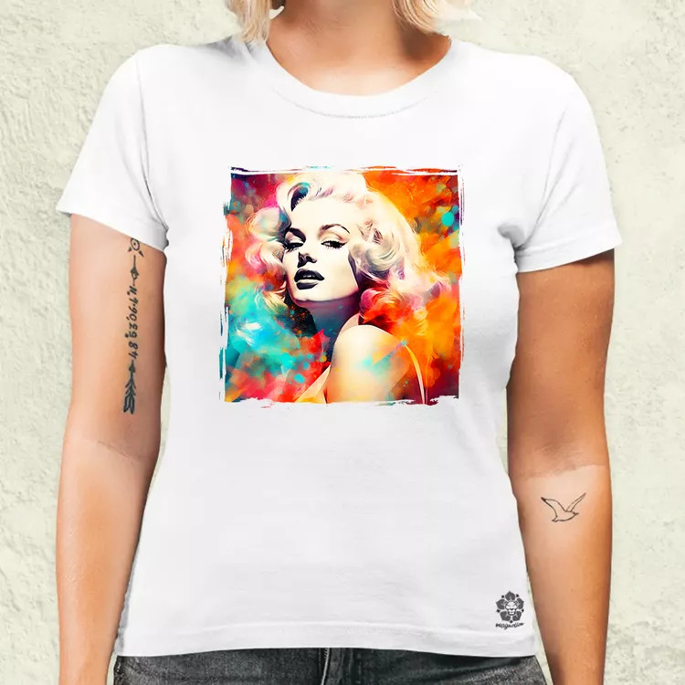 Színes Marilyn v1 női póló