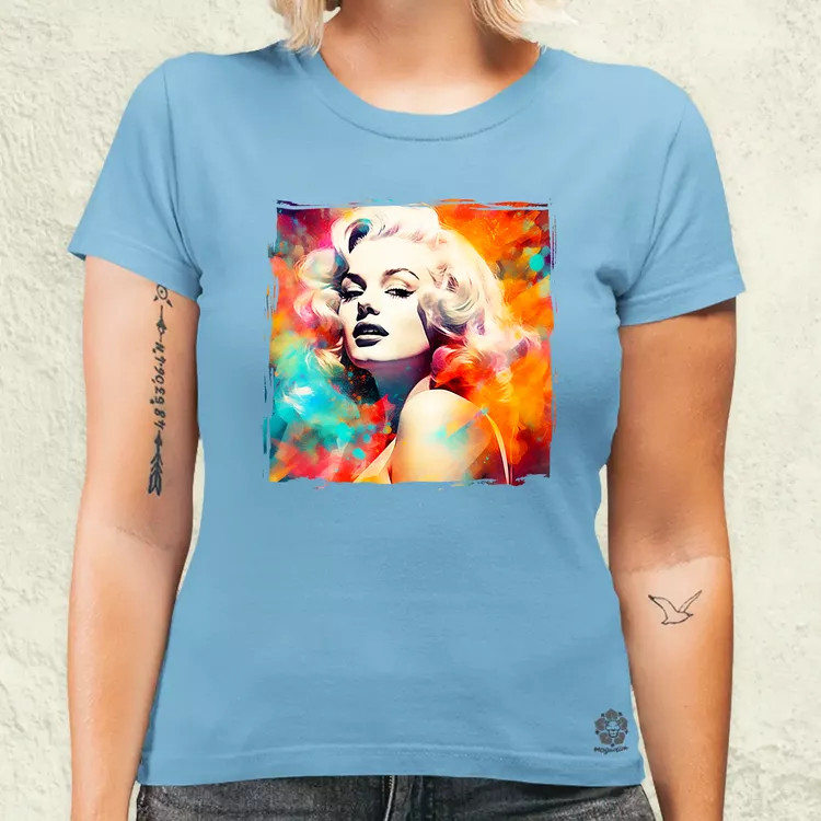 Színes Marilyn v1 női póló