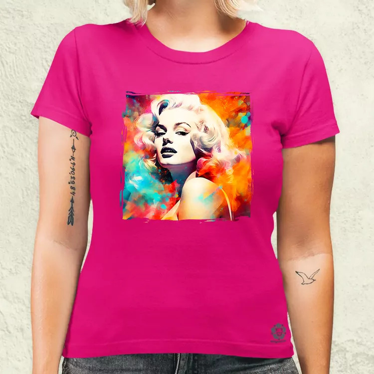 Színes Marilyn v1 női póló