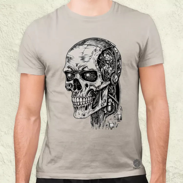 T-800 profil férfi póló