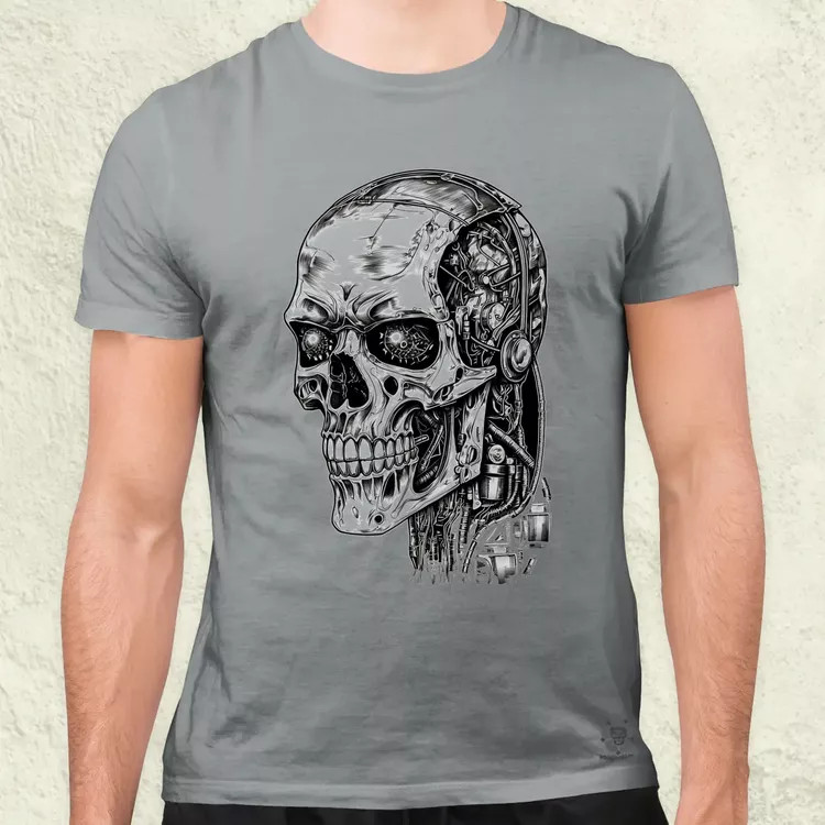 T-800 profil férfi póló