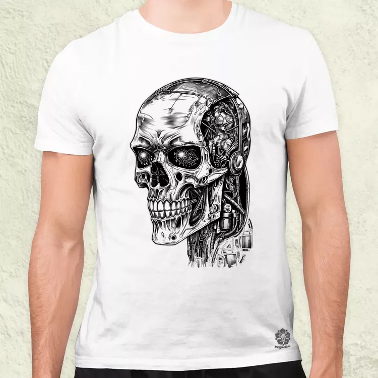 T-800 profil férfi póló