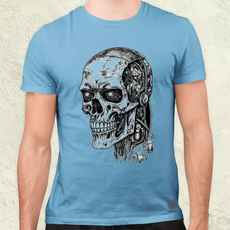 T-800 profil férfi póló