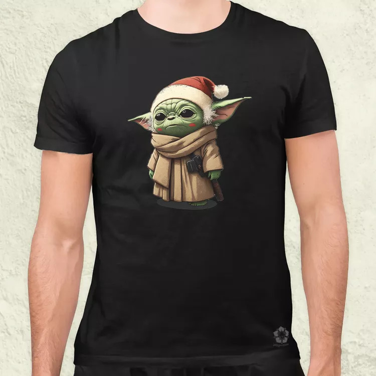 Xmas Baby Yoda férfi póló