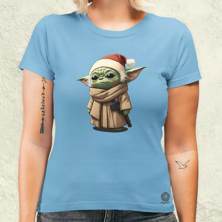 Xmas Baby Yoda női póló