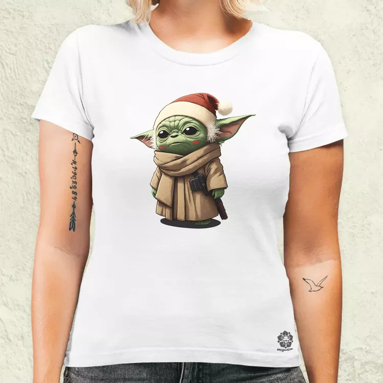Xmas Baby Yoda női póló