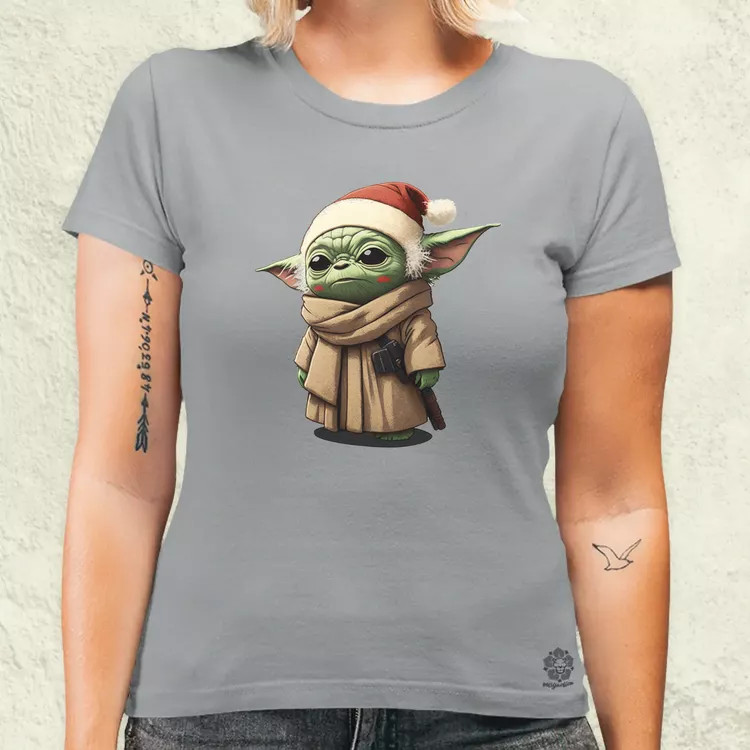 Xmas Baby Yoda női póló
