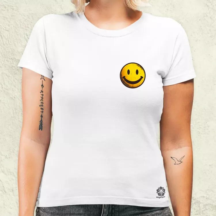 Smile graffiti zseb női póló
