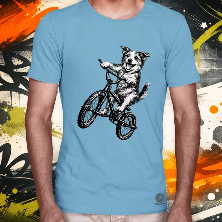 BMX kutya férfi póló