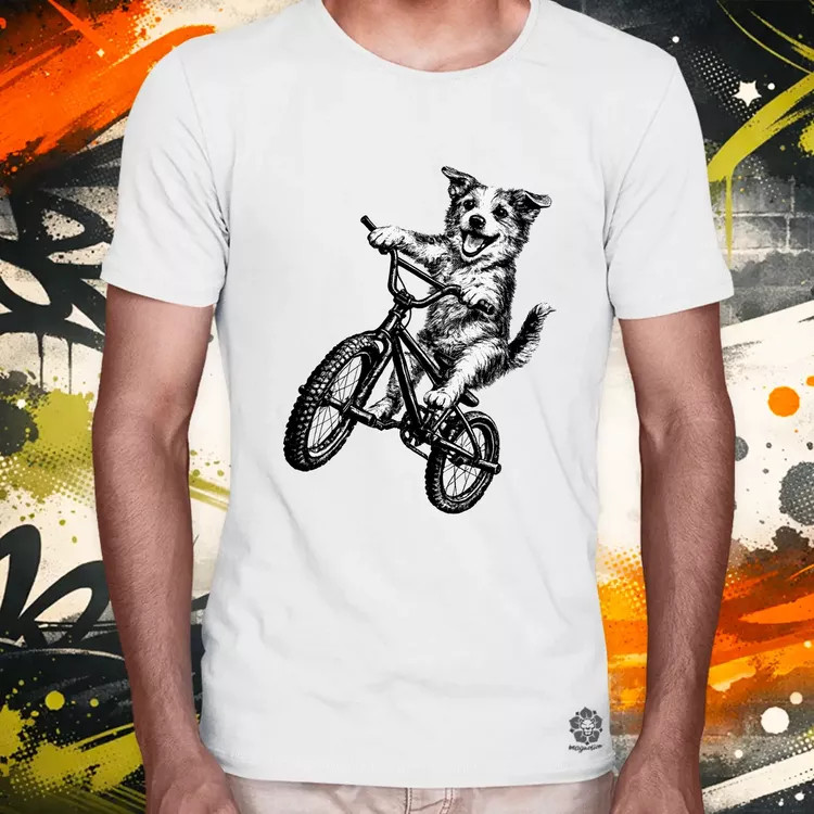 BMX kutya férfi póló