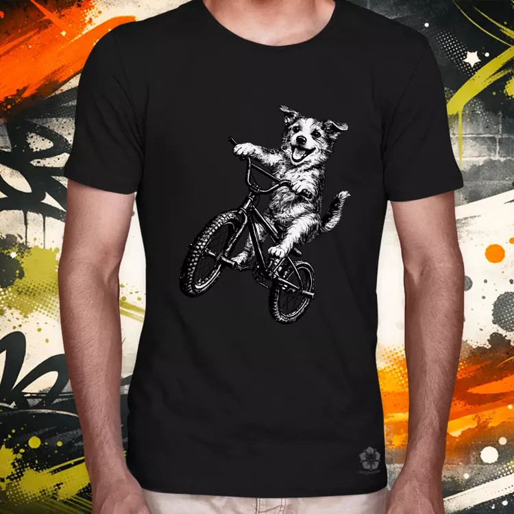 BMX kutya férfi póló