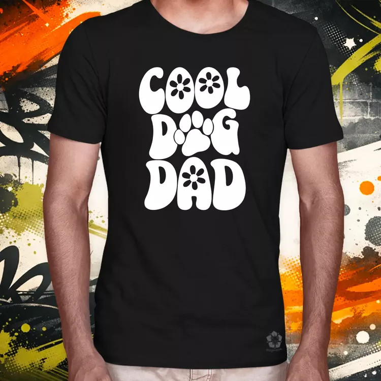 Dog dad fehér férfi póló