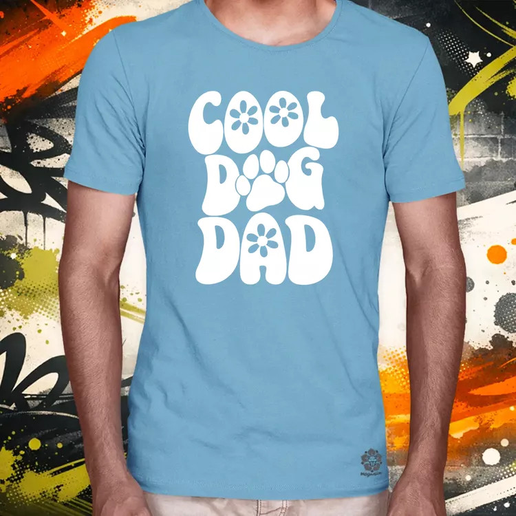 Dog dad fehér férfi póló