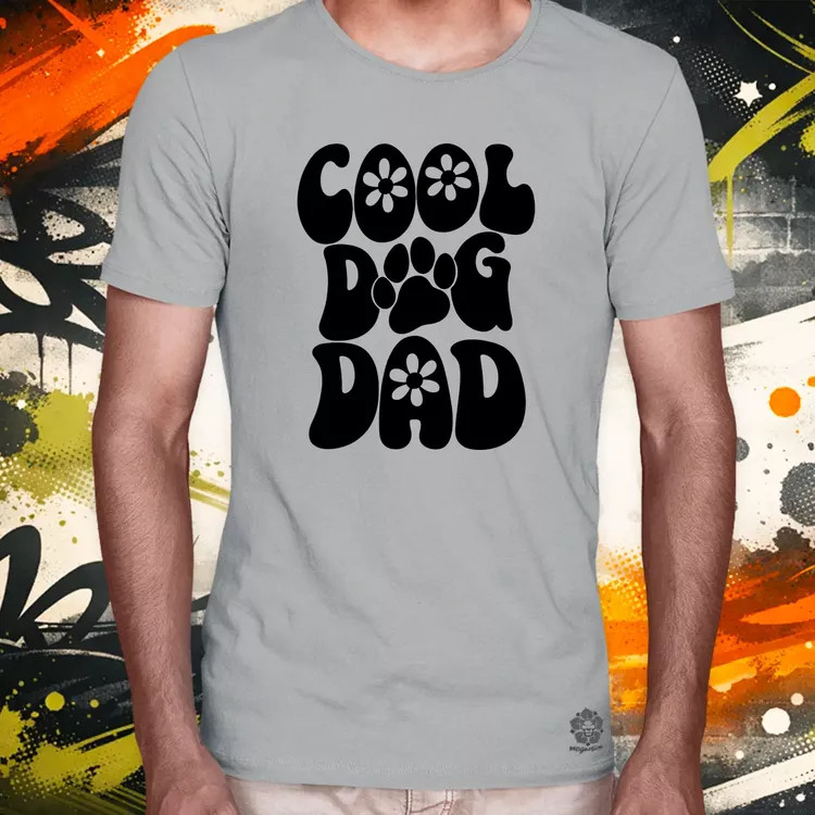 Dog dad fekete férfi póló