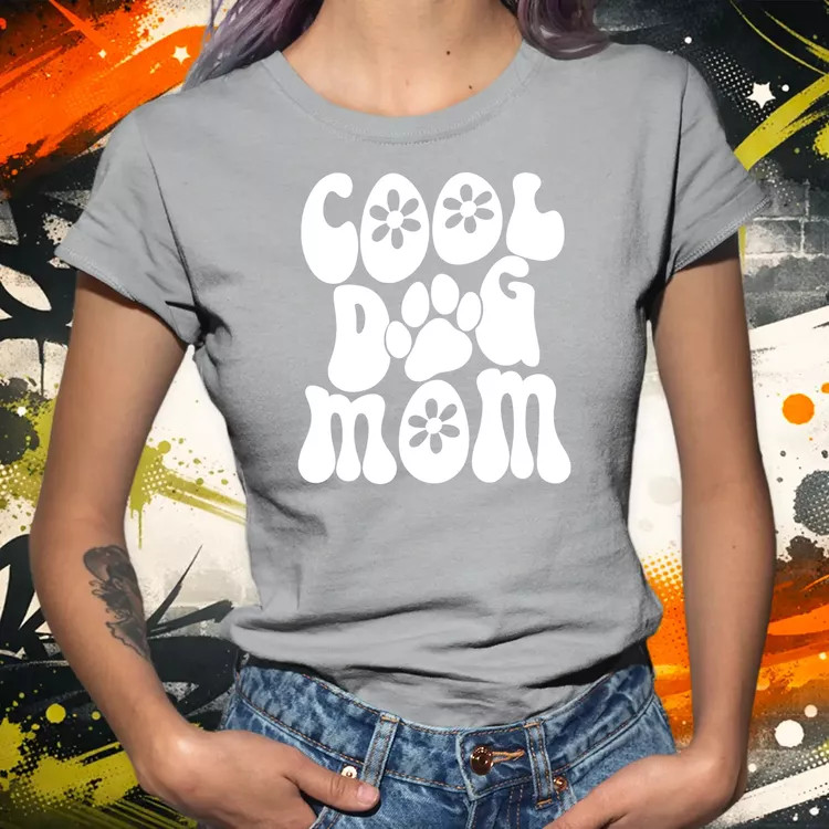 Dog mum fehér női póló