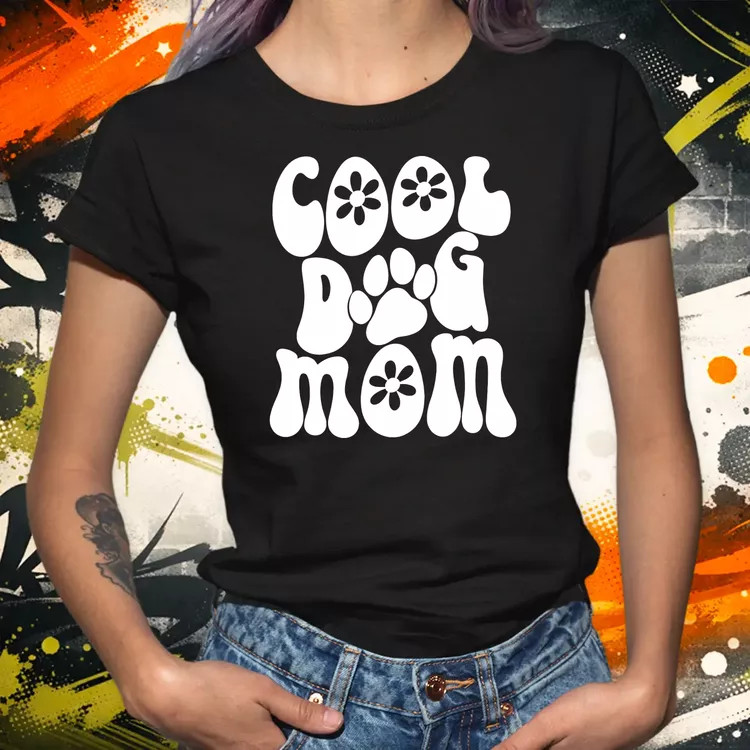 Dog mum fehér női póló
