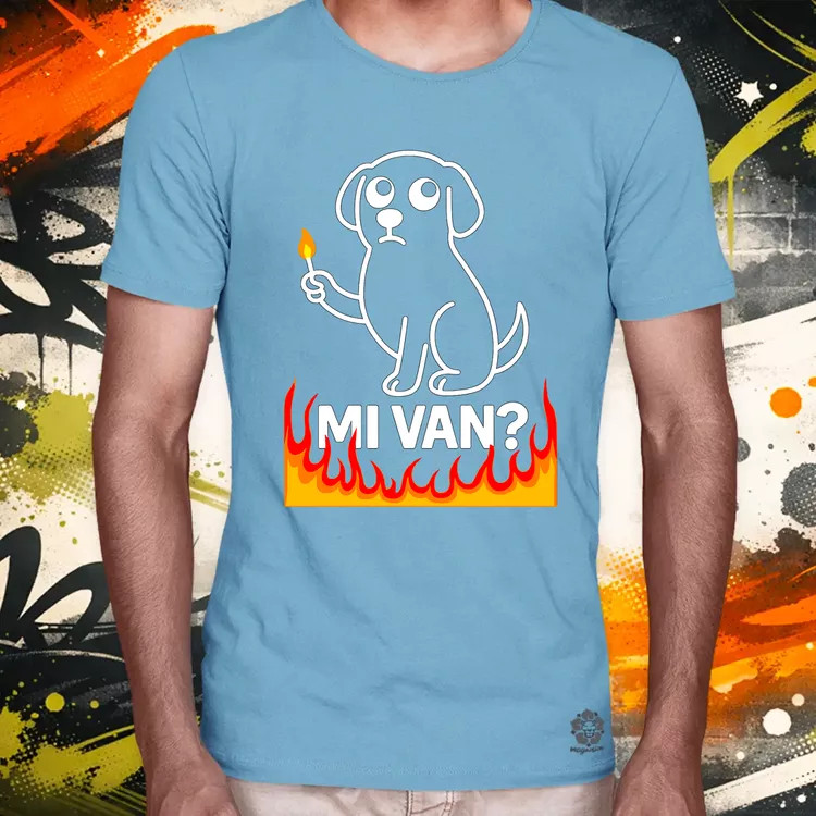Mi van? férfi póló