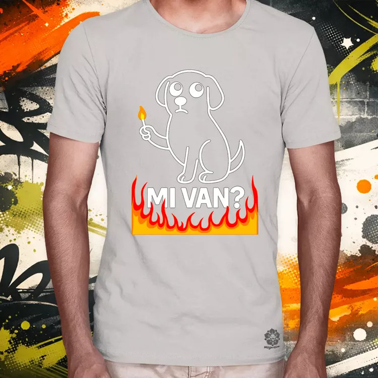 Mi van? férfi póló