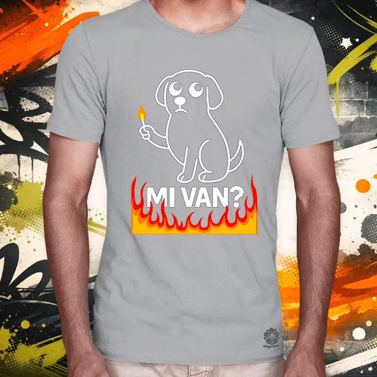 Mi van? férfi póló