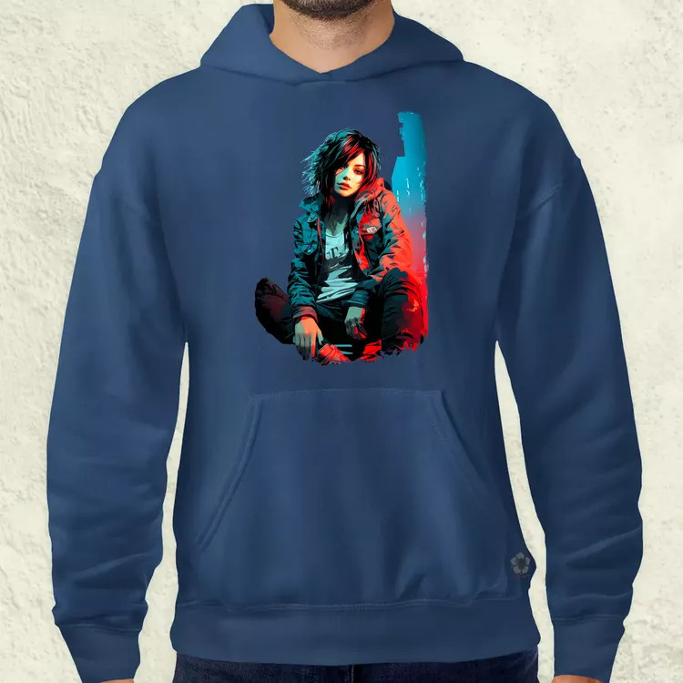 Városi punk vibe v2 férfi pulóver