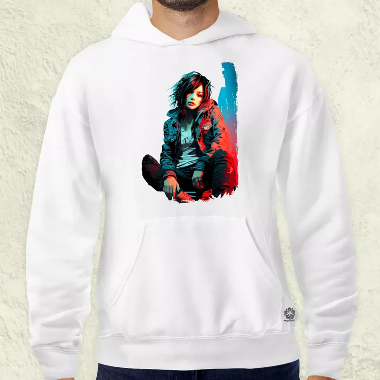 Városi punk vibe v2 férfi pulóver