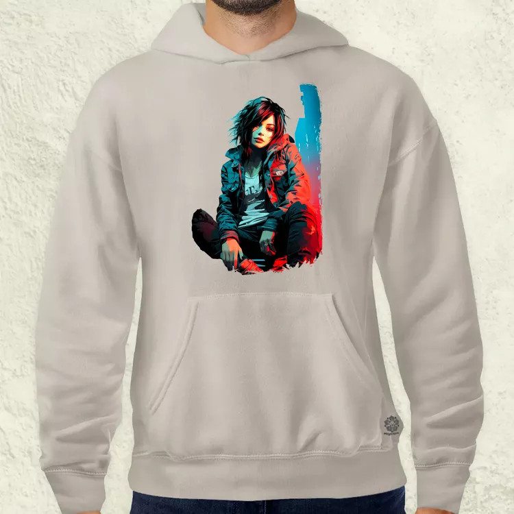 Városi punk vibe v2 férfi pulóver