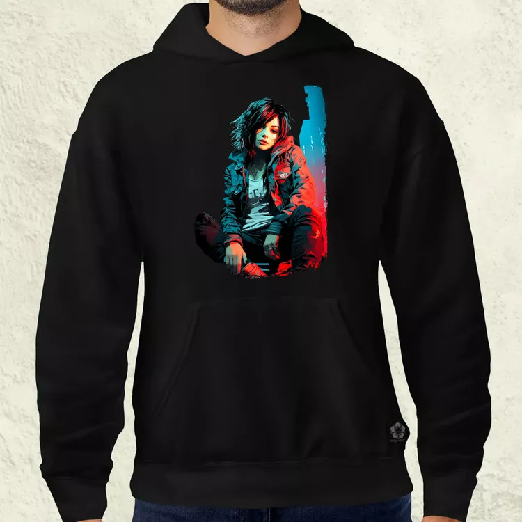 Városi punk vibe v2 férfi pulóver