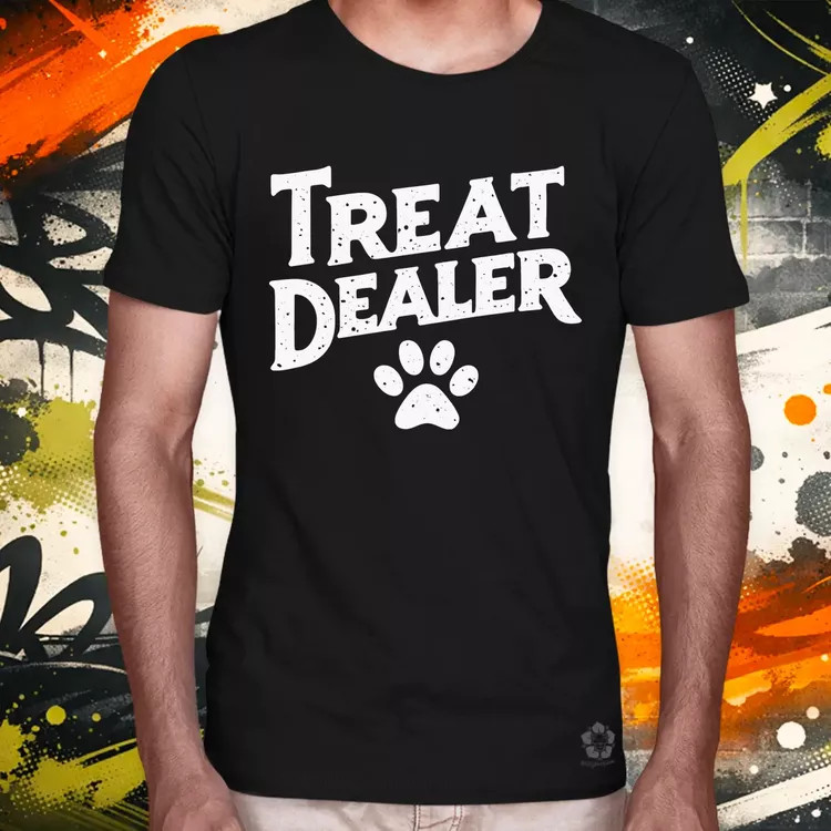 Treat Dealer fehér férfi póló