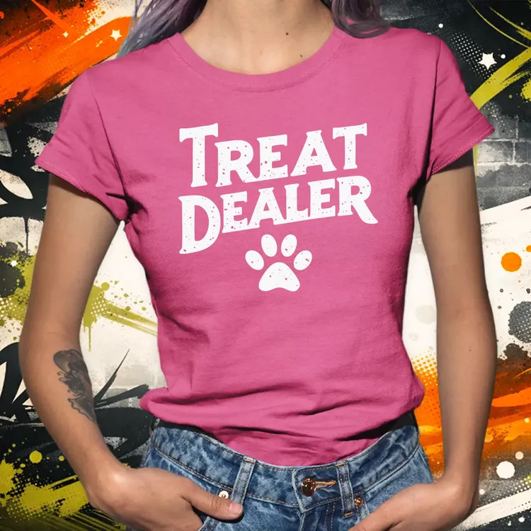 Treat Dealer fehér női póló